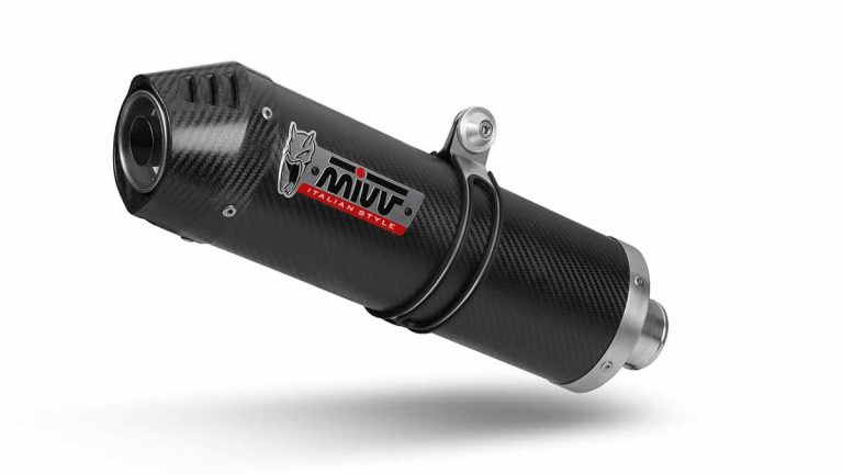 Mivv oval carbon uitlaat
